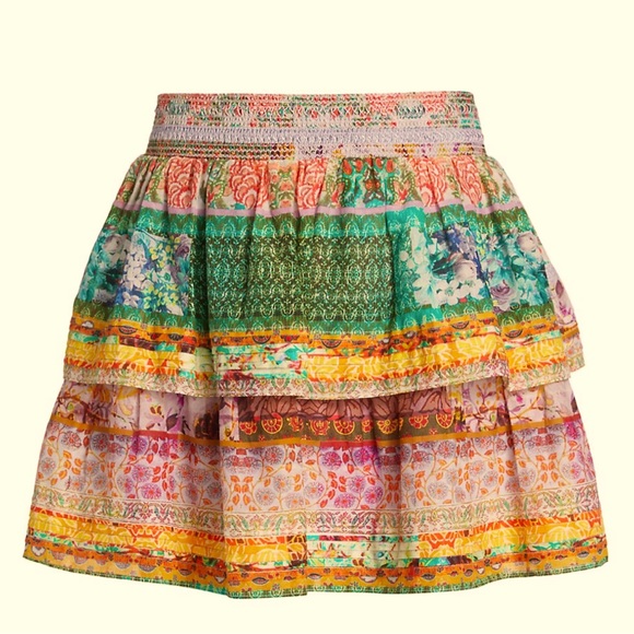 Alice + Olivia Jojo tiered Mini Skirt, floral🌺multicolored size 6 NWT✨ - Picture 1 of 8